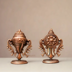 Antique Copper Shanku Chakra 1.25 Inch