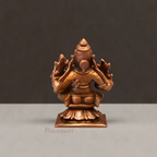 Antique Copper Lakshmi Narasimha Idol 2.75 Inch