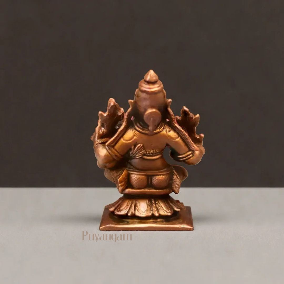 Antique Copper Lakshmi Narasimha Idol 2.75 Inch