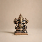 Antique Copper Ganesh Idol 2 Inch