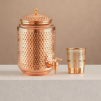 Pure Hammered Copper Matka 10 Litre