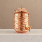 Pure Hammered Copper Matka 10 Litre
