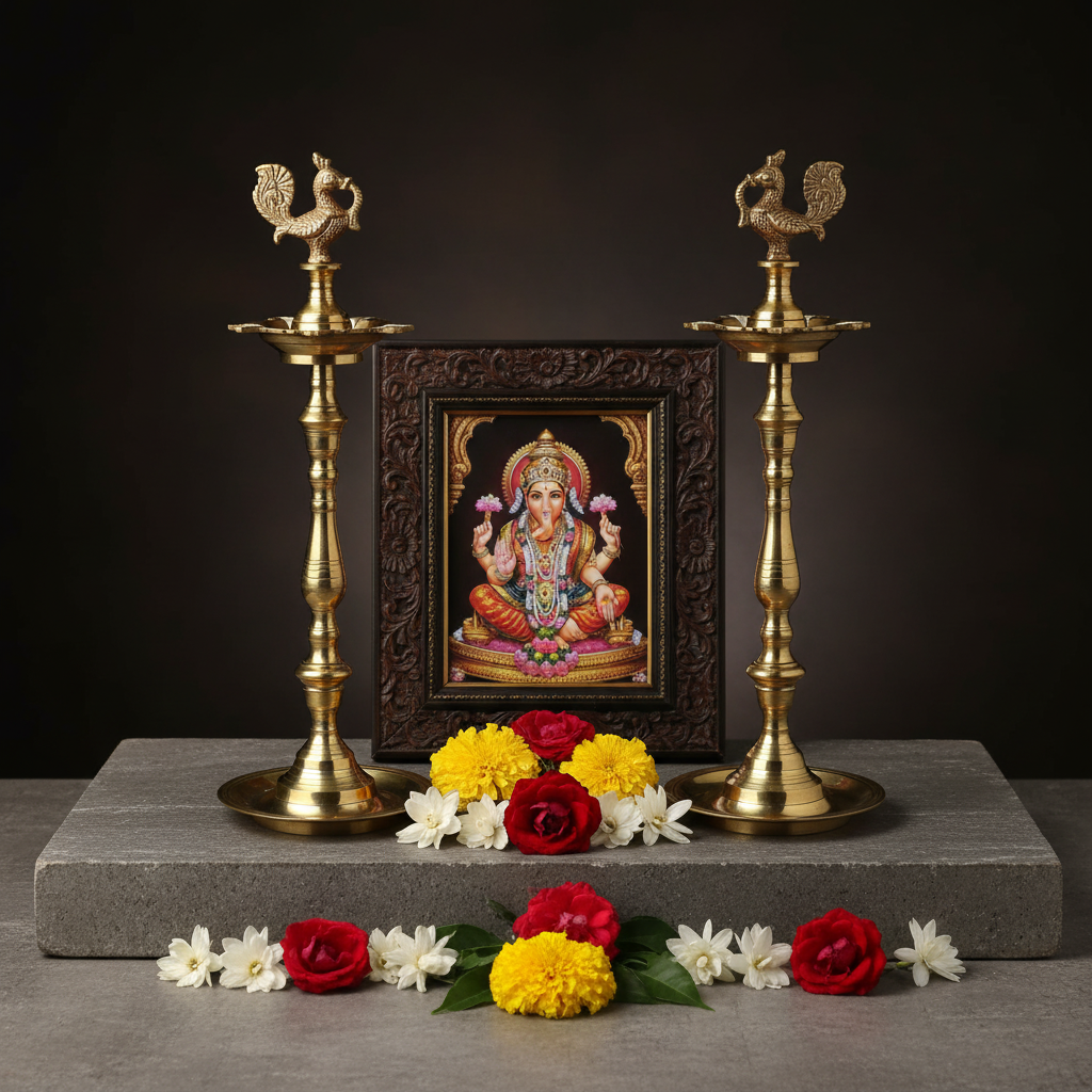 Premium Brass Annam Kuthu Vilakku