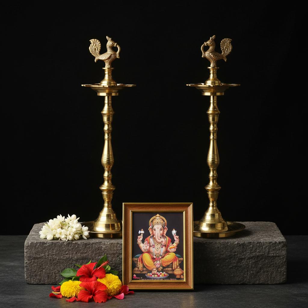 Premium Brass Annam Kuthu Vilakku