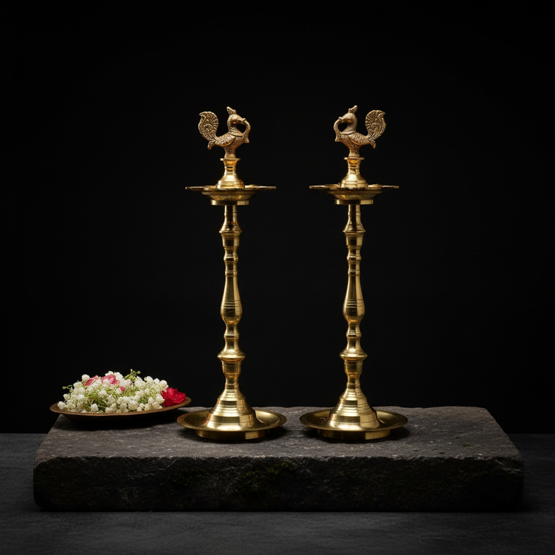 Premium Brass Annam Kuthu Vilakku