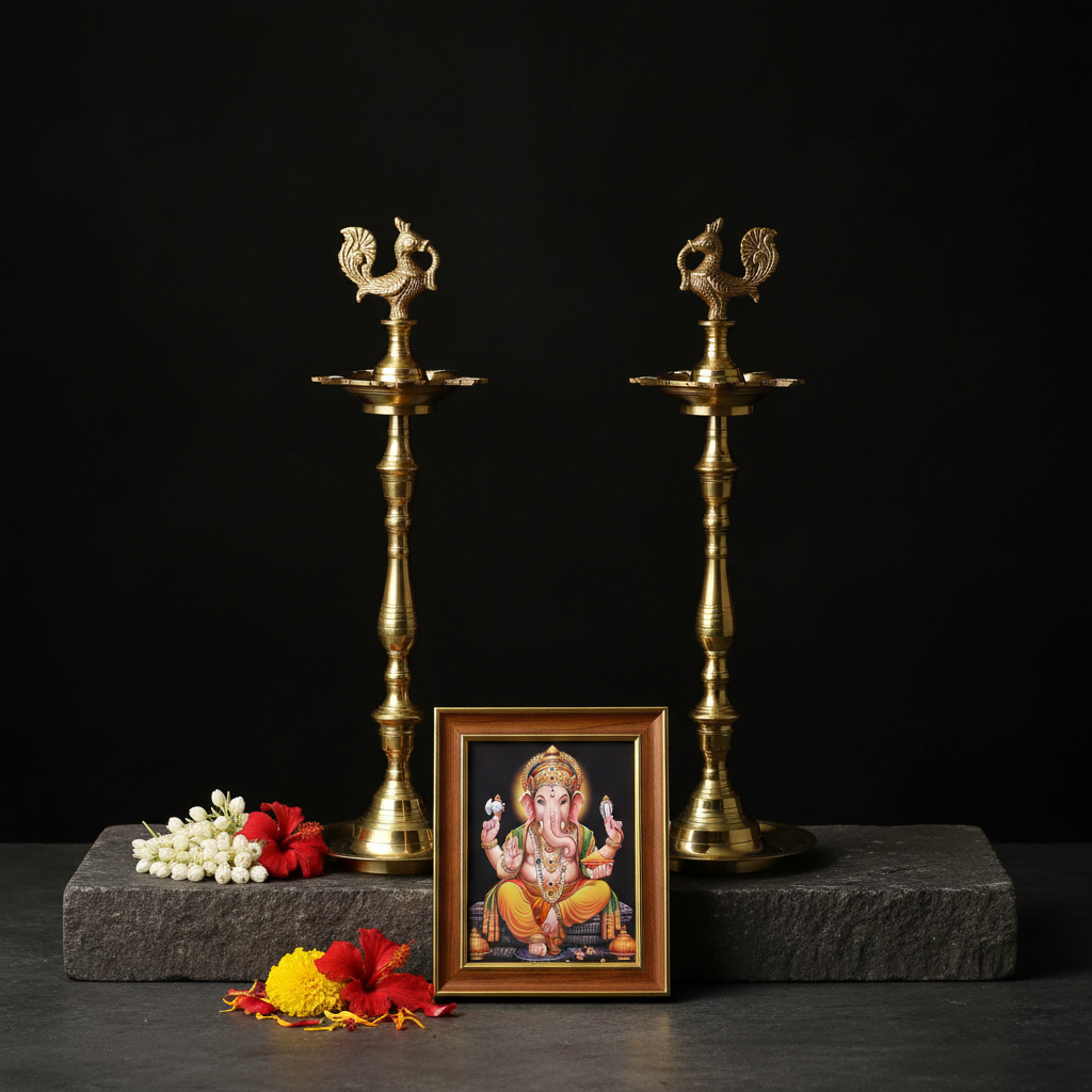 Premium Brass Annam Kuthu Vilakku